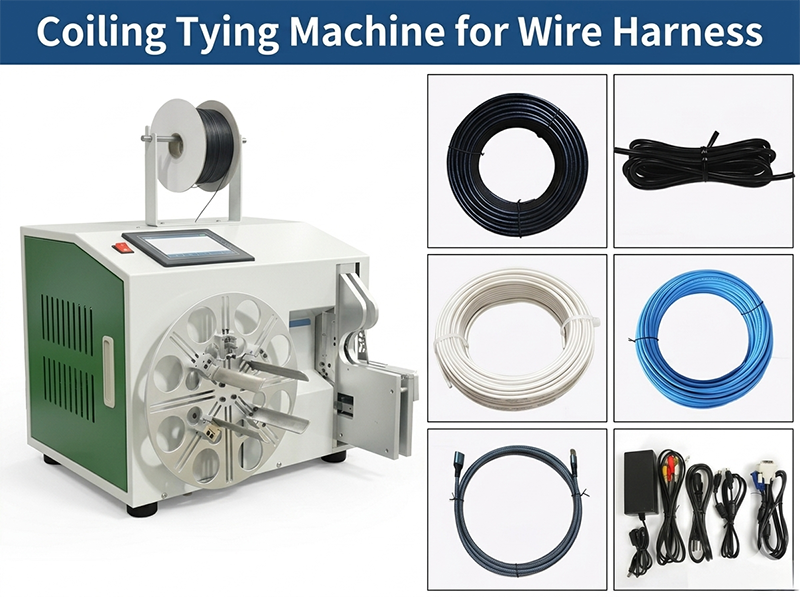 Automatic Cable Coiling and Tying Machine WPM-212-L