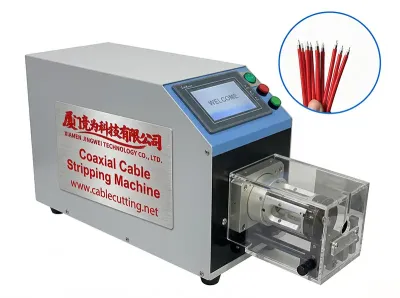 Automatic Coaxial & Medical Wire Stripping Machine WPM-6806D - Wire Cutting & Stripping