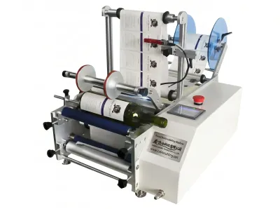 Semi-Automatic Round Bottle Labeling Machine for Cylindrical Products WPM-7160 - Cable Labeling Machine