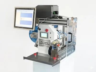 Semi-Auto Wire Folding Labeling Machine, 900-1000pcs/H JW-T107 - Cable Labeling Machine