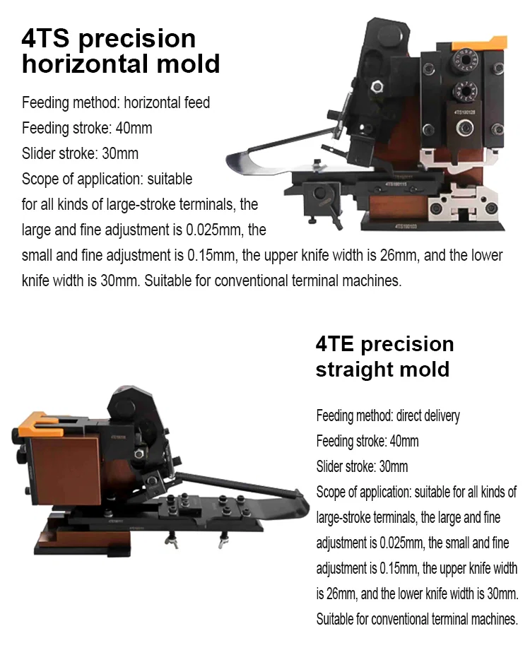  OTP terminal crimping molds, OTP horizontal mode, wire crimping machine applicator, die for terminal machine 