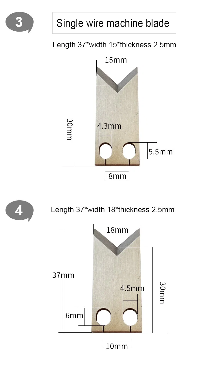  Precision Blade for wire stripping machine cable cutting machine, Otp Blade, Stripper Blade, Wire Cutting Machine Blade