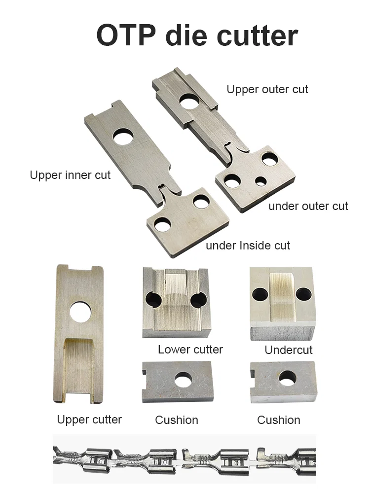  Loose Terminal Blades, Crimping Blade Die, Cold Pressed Blade Die 