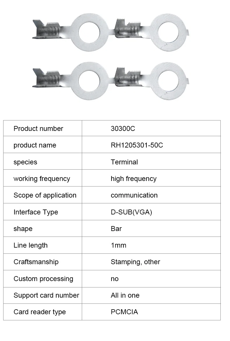 Copper Non-insulating sheath fork terminals, brass nickel steel spade connector PH VH JST terminal, Copper Terminal