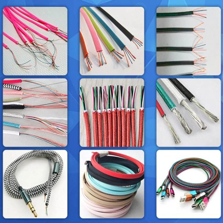 sample display of Nylon Braiding Cable Cutting And Stripping Machine, Heating Stripping Machine