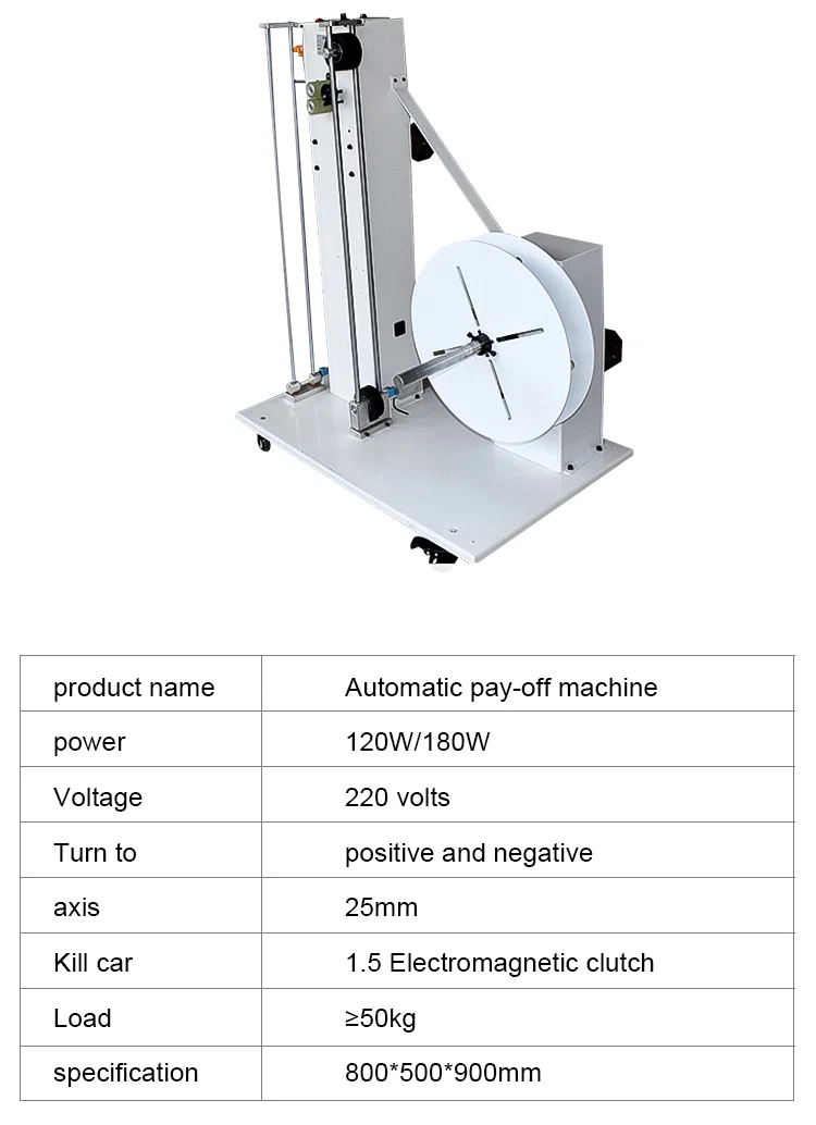 Automatic pay-off machine, Automatic frequency conversion wire feeder, four-axis pay-off machine, horizontal, and vertical dual-purpose pay-off machine, automatic frequency conversion wire feeder, automatic pay-off machine, double-line automatic pay-off machine, infinitely variable electric pay-off machine, automatic pay-off reel