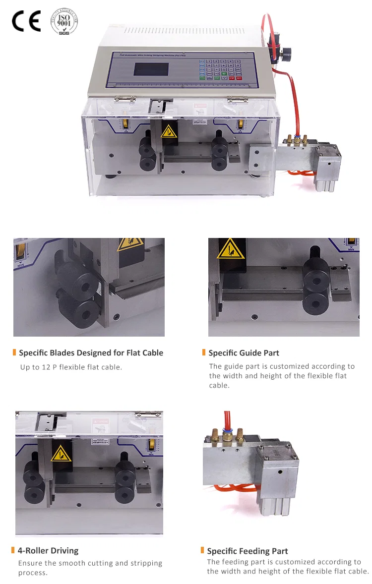 Flat Cable Stripping Cutting and Splitting machine, Electric Wire Stripper, Automatic Wire Stripper, Flat Wire Stripping Machine