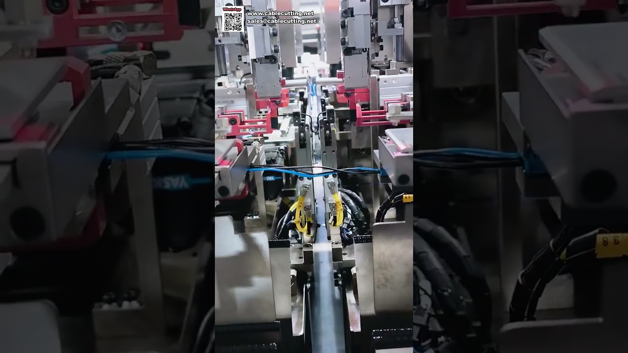 Highly Compatible Automatic Double Head Terminal Crimping and Housing Insertion Machine