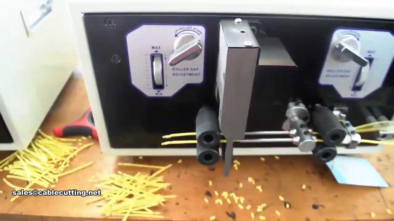 Double Cable Cut And Strip Machine Wire Stripping Machine Electric Computer Cable Cut Machine
