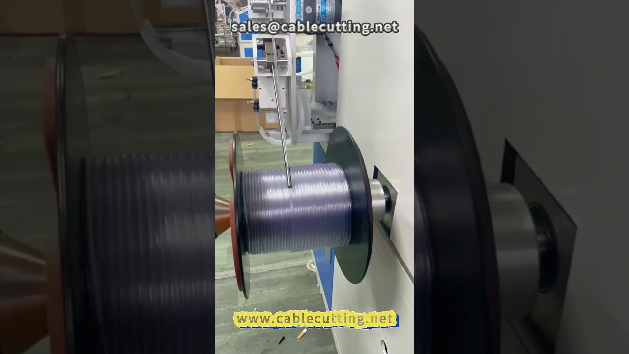 Automatic meter winding, neatly arranged winding machine #medical tube #wire and cable #rubber strip