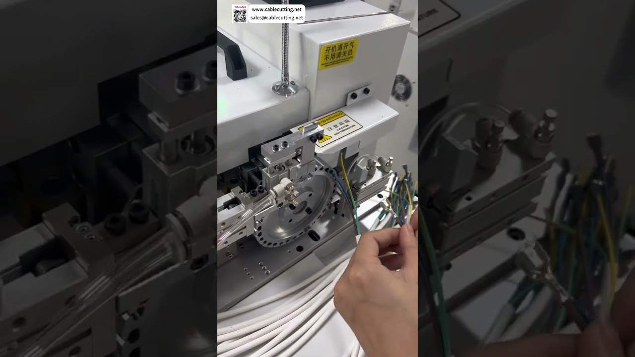 Automatic Tube Insertion Machine  High Speed Wire Harness Sleeving and Assembly Processing