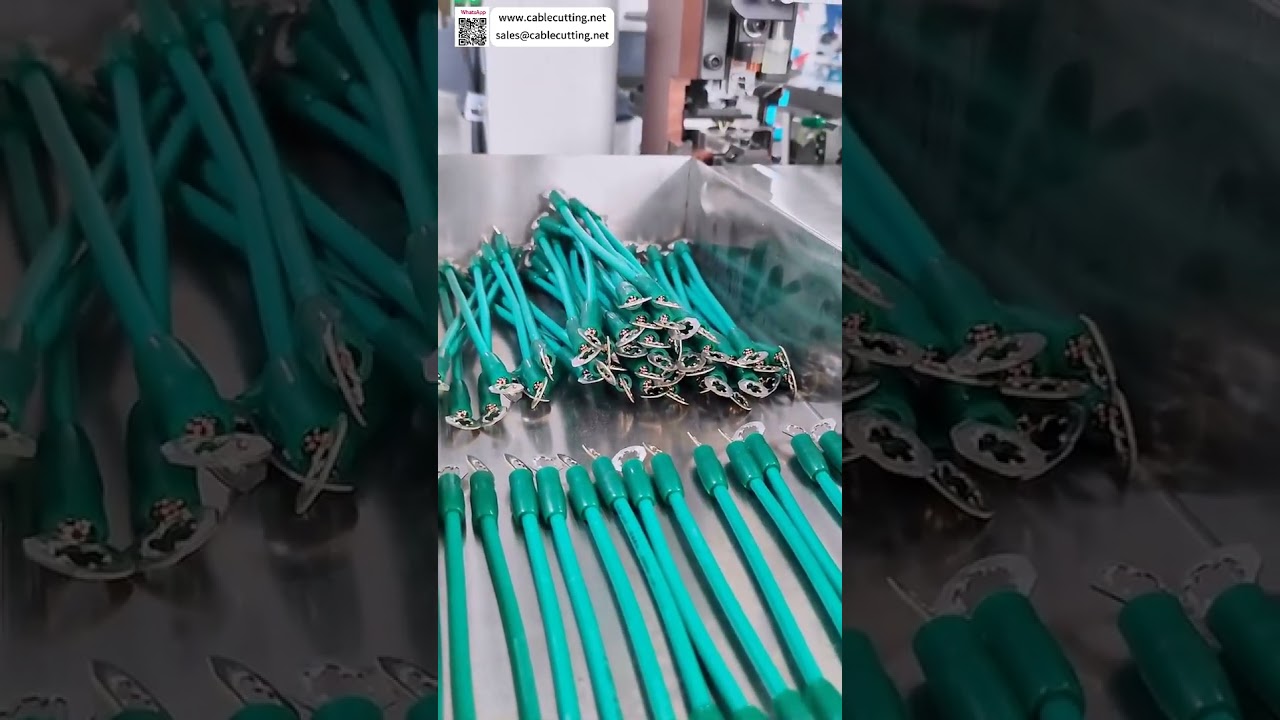 Dual Head Terminal Crimping & Housing Insertion Machine  Auto Wire Harness Processing Tool - Shorts