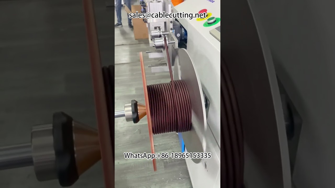 Audio cable audio cable spooling, automatic metre counting arrangement winder #wire processing #wire