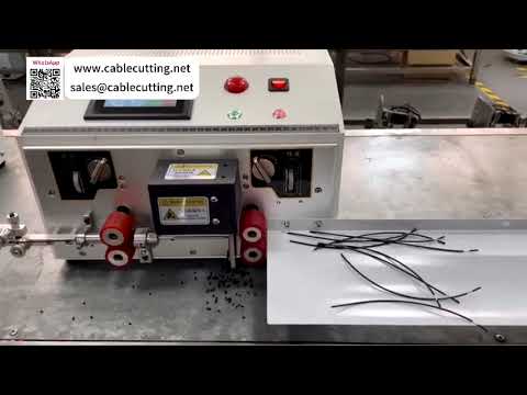 Touch Screen Computerized Cable Cutting Machine for 10 Sqmm Wire Left or Right Output - Video