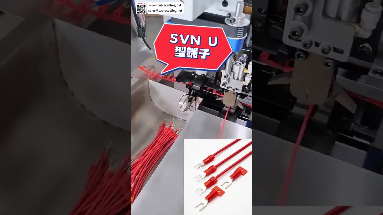 Dual Head Pre Insulated Terminal Crimping Machine  EV Wire Harness Auto Processing Machin - Shorts