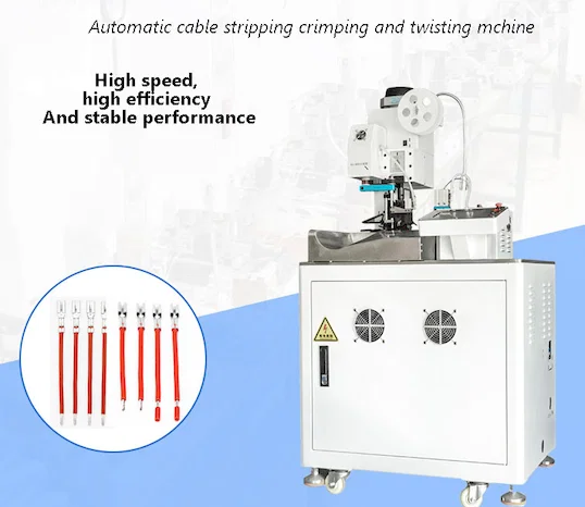 Automatic Cable Strip Crimp Twist Machine