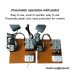 USB pneumatic pusher, data cable aluminum shell installation fixture Mike charging wire plug pedal combination fixture