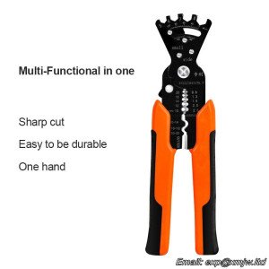 Manual Wire Stripper Pulling Plier Portable Wire Cutter Multifunction Repairing Scissors Electrical Stripping Crimping Plier