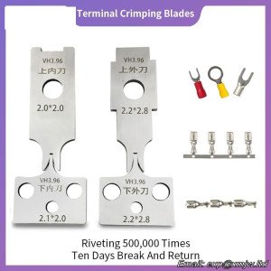 4 Psc / Set Crimping Machine Applicator Die Set Terminal Crimping Blades MOLIX MOLDS KET MOLDS AMP Terminal Mold