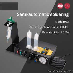 BY-982 Glue Dispenser semi-auto glue dispenser，For silicone, AB glue Epoxy resin Dispensing Machine spot welder