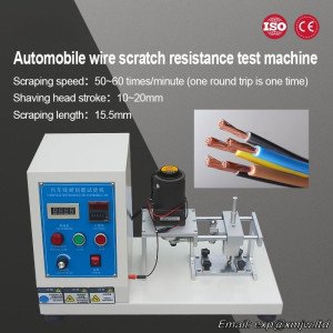 Automobile Wire Scratch Resistance Tester, Cable Insulation Surface Scratch Tester, Wire Harness Wire Testing Equipment