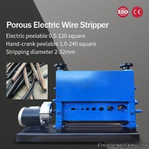 120 Square Porous Electric Wire Stripping Machine, Wire Diameter 2-32mm Automatic Cable Wire Aluminum Copper Stripping Machine