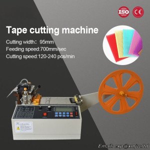 Fully Automatic Computerized Hot And Cold Tape Cutting Machine, Nylon Braided Tape Zipper Cutting Machine Hot Cutting Machine