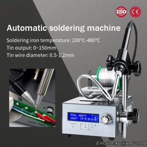 Semi-automatic Foot-operated Soldering Machine Multifunctional Electronic Welding Iron Spot Welder Tin OLED Digital Solder Iron