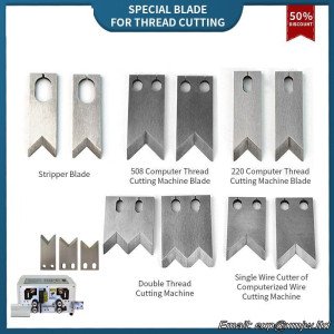 2pcs/set Knife Blade cutter for Automatic Computer Wire Stripping Peeling Cutting Machine Tungsten Carbide Blade