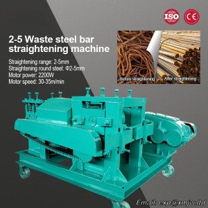 6mm-12mm Waste Steel Bar Straightening Machine, 5.5kw Steel Bar Straightening, Straightening, Round Steel, Rebar Cutting Machine