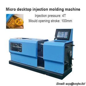 4T Mini-100 0.5KW 220V Model Desktop Injection Molding Machine,  Stroke 100mm for Plastic Processing Production Machine