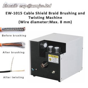 EASTONTE1015 Semi-automatic Electronic Wire Cable Shield Braid Brushing And Twisting Machine For 1-8mm Cable Twister