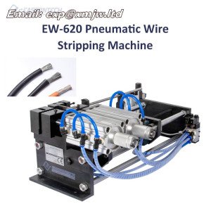  620 Battery Terminal Silicone Cable Pneumatic Peeling Machine Wire Stripping Machine Strip Length 200mm