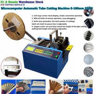 Hot Automatic Cutting Machine for Tube Microcomputer Pipe Cutter 350W 0-100mm PVC Wire Rope Heat Shrinking Sleeve Cut Device