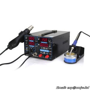 Soldering/rework station heat gun 3 in 1 hot air gun Welding table DC Power 0-5A USB interface WEP-853D Updated version