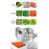 Canteen Commercial Vegetable Cutter Multifunctional Leek/Scallion/Sauerkraut Cutter Automatic Pepper slicing   shreding machine