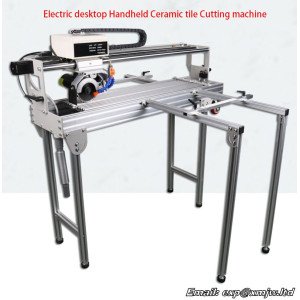 Semi-automatic Tile cutting machine Electric desktop handheld ceramic tile cutter Small universal Tile cutting chamfering 800mm