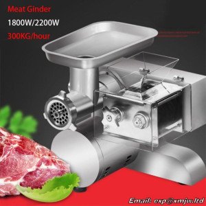 Meat grinder Commercial mincing   cutting machine 1800W/2200W electric stainless steel Meat crushing Enema integrated machine