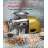 Full-Automatic Household Peanut Oil press Small hot and cold press With baking function Stainless steel