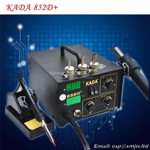 220V/110V KADA 852D+ SMD repairing system BGA soldering station Hot air gun   solder iron 2 in 1