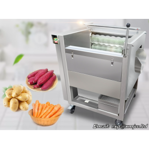 Potato cleaning and peeling machine Commercial full-automatic Taro Sweet potato Peeling machine Small cleaning   peeling machine