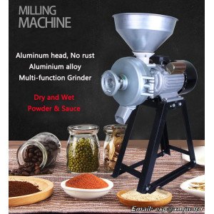 Commercial Corn Grinder, Feed Pulverizer, Household Cereal Grain Milling machine, Peanut butter, Sesame paste Grinding machine