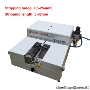 0.5-25mm2 Pneumatic Automatic Wire Stripping and Peeling Machine Cable Stripper Stripping Length 6-30mm