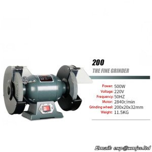 200-type Table grinder household small 220V/380V polishing machine Bench grinder 200mm Electric sand wheel knife grinder 500W