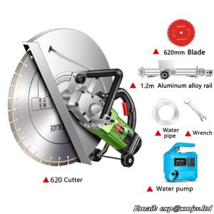 Fully-Automatic Wall Cutting machine Steel Reinforced concrete Grooving machine Door windows Slotting machine With Sliding rail