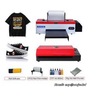 Automatic Small flat DTF offset White ink Hot stamping printer Self-adhesive pt film Clothing printing Color printing machine