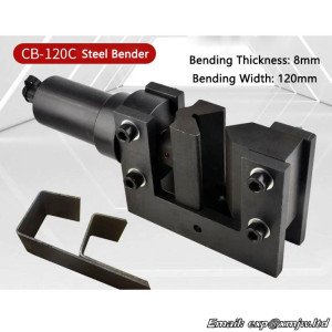 CB-120C mesin Bending OK pelat baja hidrolik, benok batang besi aluminium tembaga besi datar 90 °