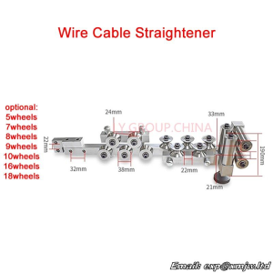 Wire Cable Straightener With Wheels Single Or Double Lines For Wire Peeling Stripping Cutting Machine Mask Making Machine Use