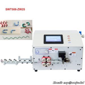 ZW6 ZW16 ZW25 Computer Automatic Wire Stripping and Bending Machine 6mm2 16mm2 25mm2 Angle PVC Cable Bender