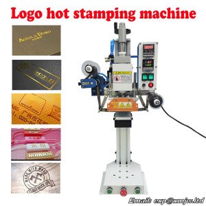 Hot Foil Stamping Machine For Plastic Leather Paper Wood Branding Logo Marking Press Embossing Bronzing Equipment